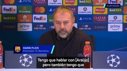 El dardo de Flick a Araujo tras la expulsión ante el Chelsea