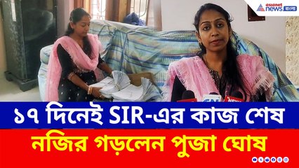 ১৭ দিনেই শেষ! কাজের চাপে নাজেহাল BLO-রা, সেখানে নজির গড়লেন পুজা ঘোষ