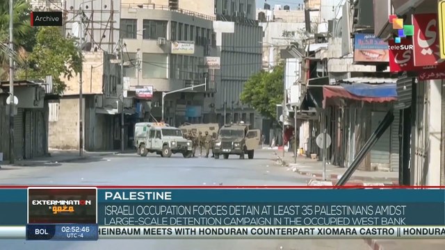 Palestine: Israeli forces detain 35 Palestinians in West Bank campaign