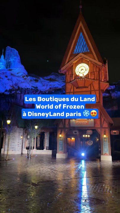 Les boutiques du land Frozen à DisneyLand Paris