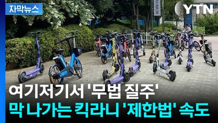 [자막뉴스] 사고 급증에 커지는 불안감...'킥라니' 막을 법 추진 / YTN