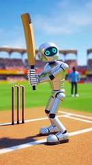 AI Robot Playing Cricket & Missing Every Ball 🤖🏏😂 | Funniest Robot Fail Moments!