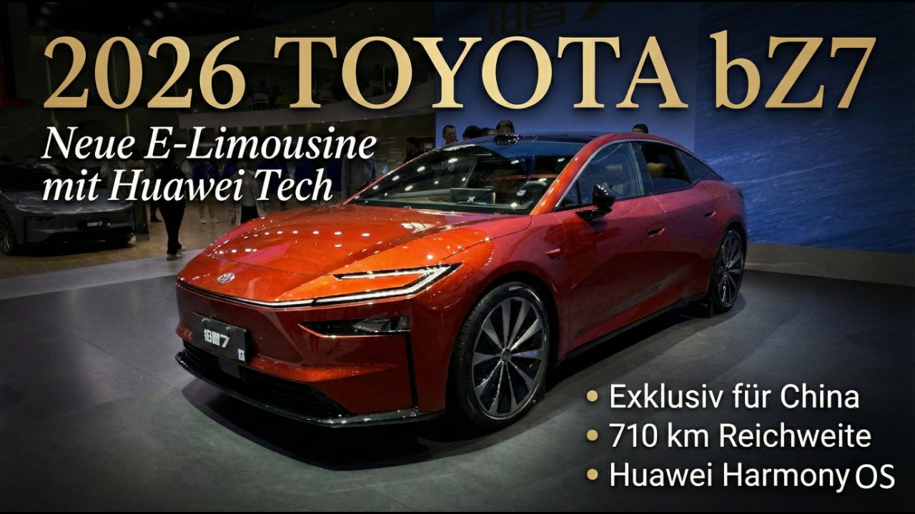 2026 Toyota bZ7: Luxus-Elektroauto mit 88 kWh Akku & HarmonyOS