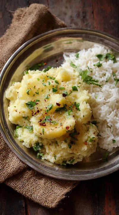 Ultimate Lunch Thali: Mouthwatering Mashed Potatoes & Rice You Can't ...