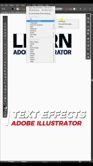 Teks effect in adobe illustrator
