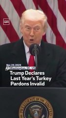 Trump Declares Last Year’s Turkey Pardons Invalid
