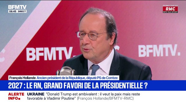 Sondages sur Jordan Bardella: Les annonces un an et demi avant du candidat victorieux généralement ne se vérifient pas , réagit François Hollande