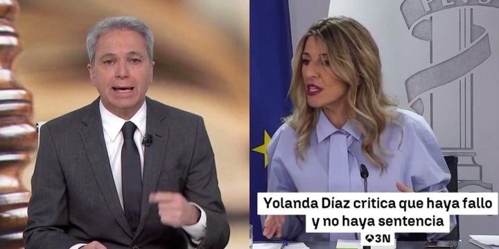 Vicente Vallés rebate a Yolanda Díaz su ataque desaforado contra el Supremo por inhabilitar al fiscal general del Estado