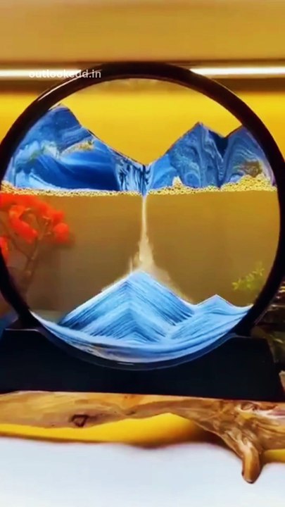 3D Moving Sand Art 🌊✨ Mesmerizing Liquid Motion Decor | Relaxing Deep Sea Display for Home & Office