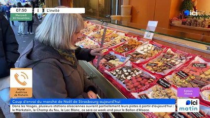 Marché de Noël de Strasbourg : "il y aura au moins autant de monde", prédit l'élu en charge des animations