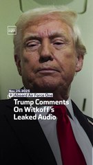 Trump Comments On Witkoff’s Leaked Audio