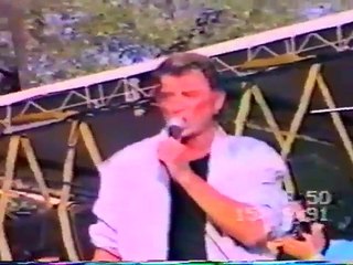 1991 - Johnny Hallyday - Je te promets (Amateur – Fête de l’Humanité – 15 Septembre)