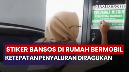 Viral Stiker Penerima Bantuan Tercantum di Rumah Bermobil, Pertanyakan Akurasi Penyaluran Bansos