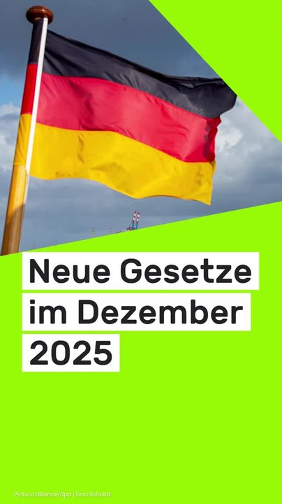 No Glomex Neue Gesetze im Dezember 2025: Rente, Deutsche Bahn und Co. - das ändert sich für Verbraucher