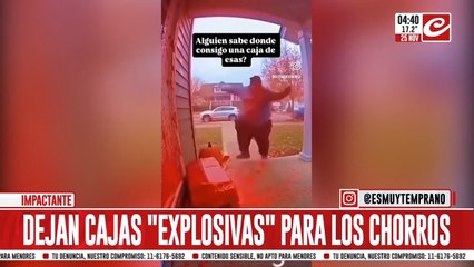 Furor por los videos de cajas explosivas para los ladrones... ¿real o fake?