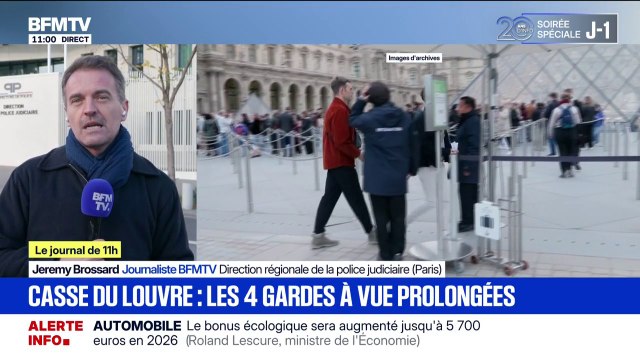 Casse au Louvre: les quatre nouvelles gardes à vue prolongées, dont celle du dernier suspect du commando