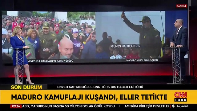 CNN TÜRK Dış Haber Editörü perde arkasını anlattı: Maduro'nun kılıcı savaş ilanı mı?