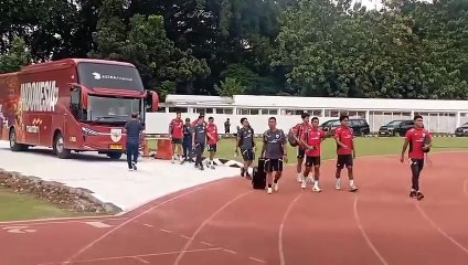 Para pemain timnas U-22 berlatih di Stadion Madya, Senayan, Jakarta, Rabu (26/11/2025).
