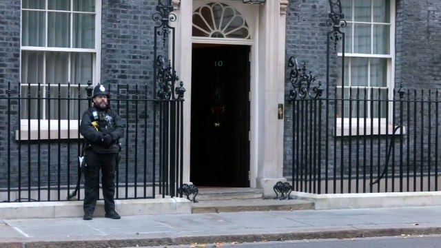 PM leaves Downing Street for Commons on Budget Day