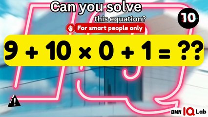Can you solve this equation? (P.9) 🔢