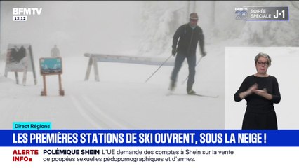 "C'est comme sur les cartes postales": ouverture des premières stations de ski sous la neige