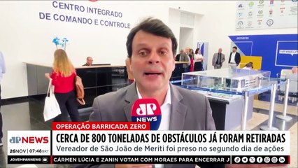 Operação Barricada Zero: 800 toneladas já foram retiradas das ruas no RJ