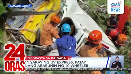 11 sakay ng UV express, patay nang araruhin ng 10-wheeler | 24 Oras