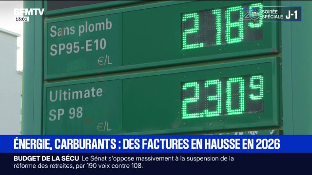 Énergie, carburants... Une hausse sur les factures prévue pour 2026