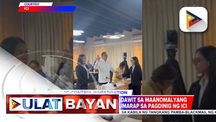 2 pang kongresistang idinadawit sa maanomalyang flood control projects, humarap sa pagdinig ng ICI | ulat ni Harley Valbuena