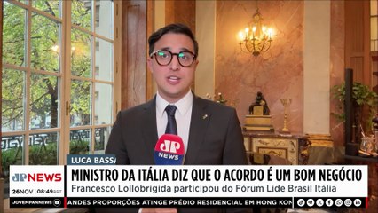 Ministro da Itália defende acordo Mercosul-UE