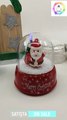 Işıklı Sevimli Noel Baba Kar Küresi