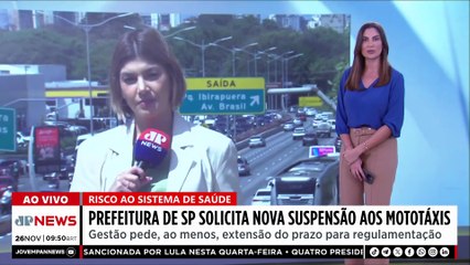 Prefeitura de SP solicita nova suspensão aos mototáxis