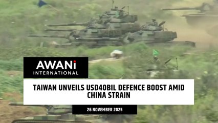 Taiwan unveils USD40bil defence boost amid China strain