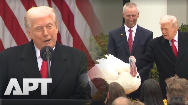 Trump Pardons Gobble & Waddle, Jokes They Were Nearly Sent to Terrorist Center in El Salvador | APT