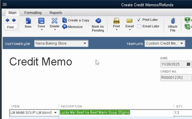 40 - Retain as an Available Credit Part 1:  Credit to Invoices