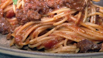 きょうの料理「シェフのＯＮ＆ＯＦＦごはん」 ミートソーススパゲッティ