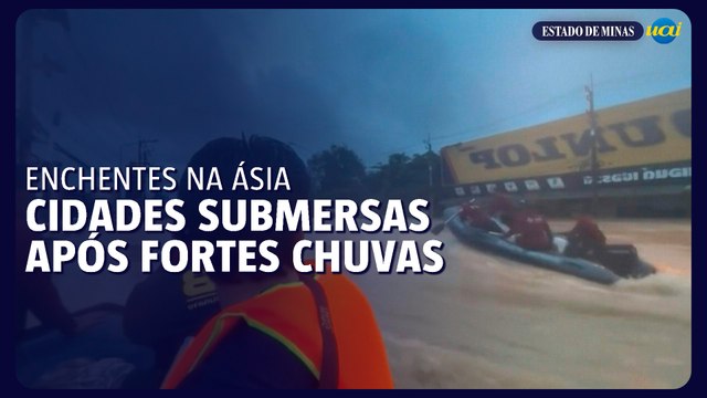 Enchentes na Ásia: cidades submersas após fortes chuvas