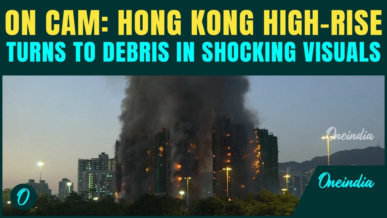 Caught On Cam: Hong Kong High-Rise ENGULFED in Minutes | TERRIFYING Visuals Leave Residents STUNNED
