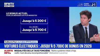 Le bonus écologique sur les voitures électriques sera augmenté jusqu'à 5.700 euros en 2026