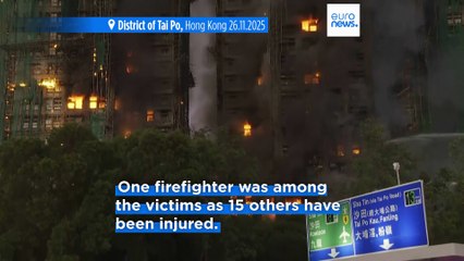 At least 36 dead and 279 still missing as blaze engulfs Hong Kong residential complex