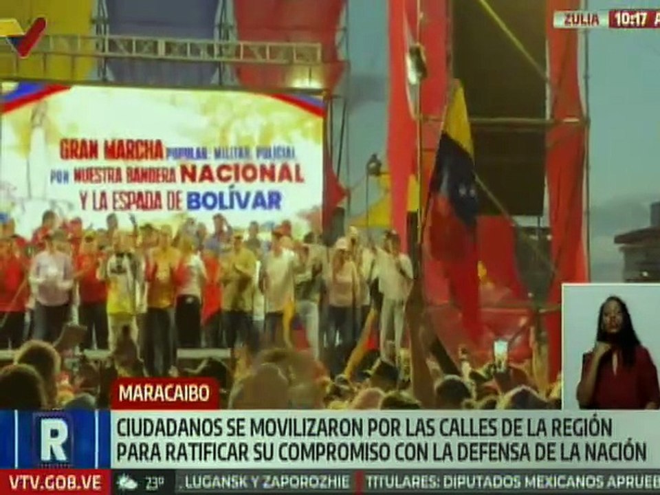 Zulianos se movilizaron para elevar su voz en defensa de la soberanía nacional