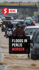 Floods in Perlis worsen, 6,370 victims at temporary relief centers