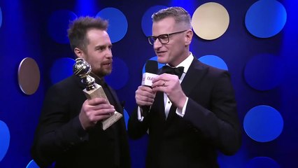 Sam Rockwell Talks Winning Best Supporting Actor for 'Three Billboards Outside Ebbing, Missouri' | Golden Globes 2018
