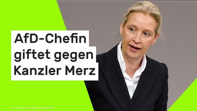 Alice Weidel: Ihr Feixen wird sich der Wähler merken - AfD-Chefin giftet gegen Kanzler Merz