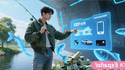 Tras caída accidental activa sistema sobrenatural de pesca, de pobre a multimillonario