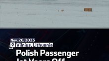 Polish Passenger Jet Veers Off Vilnius Taxiway