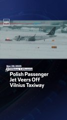 Polish Passenger Jet Veers Off Vilnius Taxiway