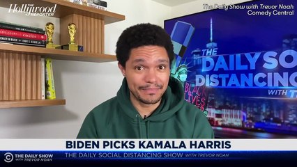 Late-Night Hosts Weigh In on Joe Biden Picking Kamala Harris as Running Mate | THR News