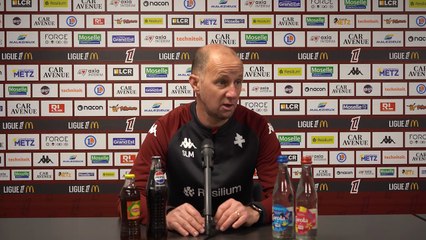 Metz - Rennes, la conférence de Stéphane Le Mignan