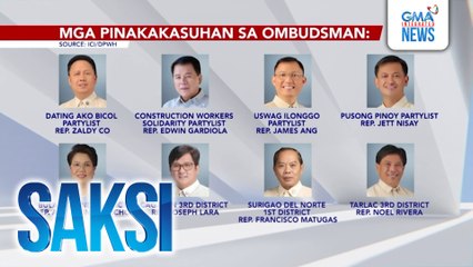 8 dati at kasalukuyang kongresista, pinakakasuhan ng ICI at DPWH sa Ombudsman | Ilan sa mga kongresista, iginiit na wala silang kinalaman sa anomalya | Saksi